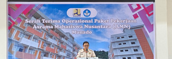 Serah Terima Operasional Paket Pekerjaan Asrama Mahasiswa Nusantara (AMN) Manado