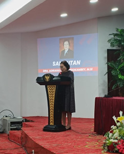 KEGIATAN PENYERAPAN ASPIRASI MASYARAKAT OLEH ANGGOTA DPD-RI/MPR-RI DRA. ADRIANA CHARLOTTE DONDOKAMBEY, M.SI DI UNIVERSITAS SAM RATULANGI