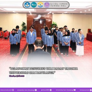 Pelantikan Kepengurusan Unit Kegiatan Mahasiswa (UKM) Badan Tadzkir Universitas Sam Ratulangi Periode 2025-2026