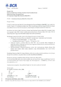 Beasiswa Bakti BCA 2025